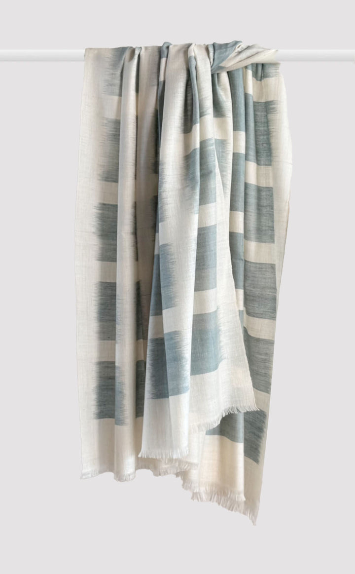Pashmina Morning Mist Checkered Shawl