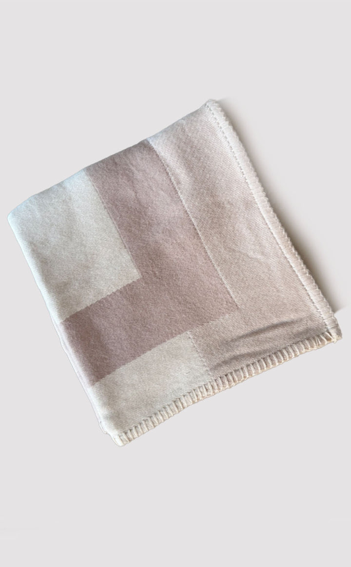 Brown Block Baby Blanket