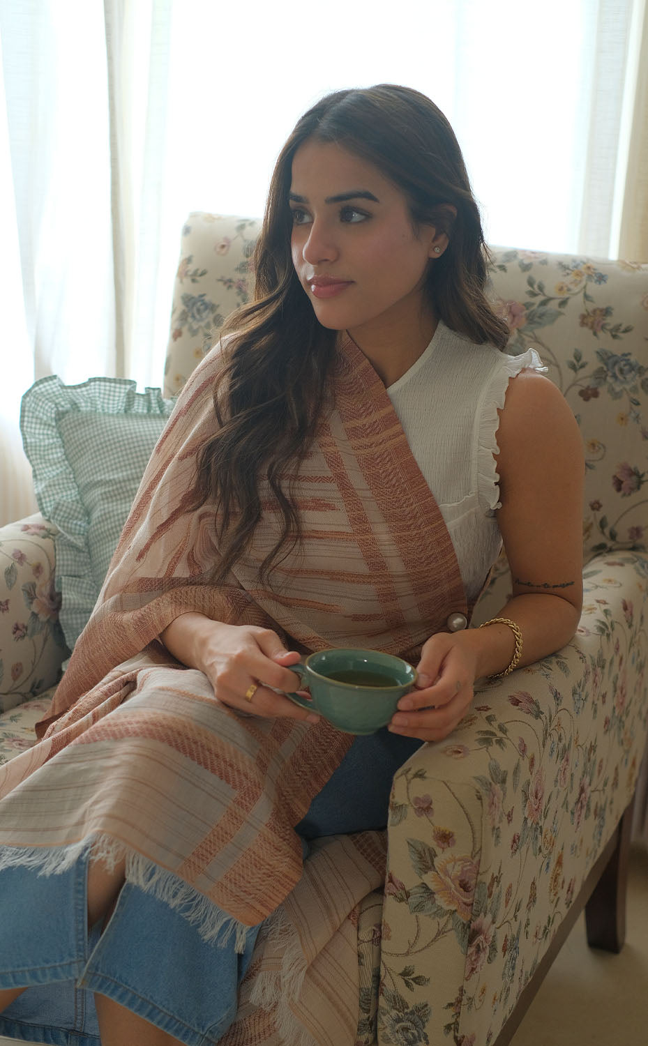 Taupe Stream Stole