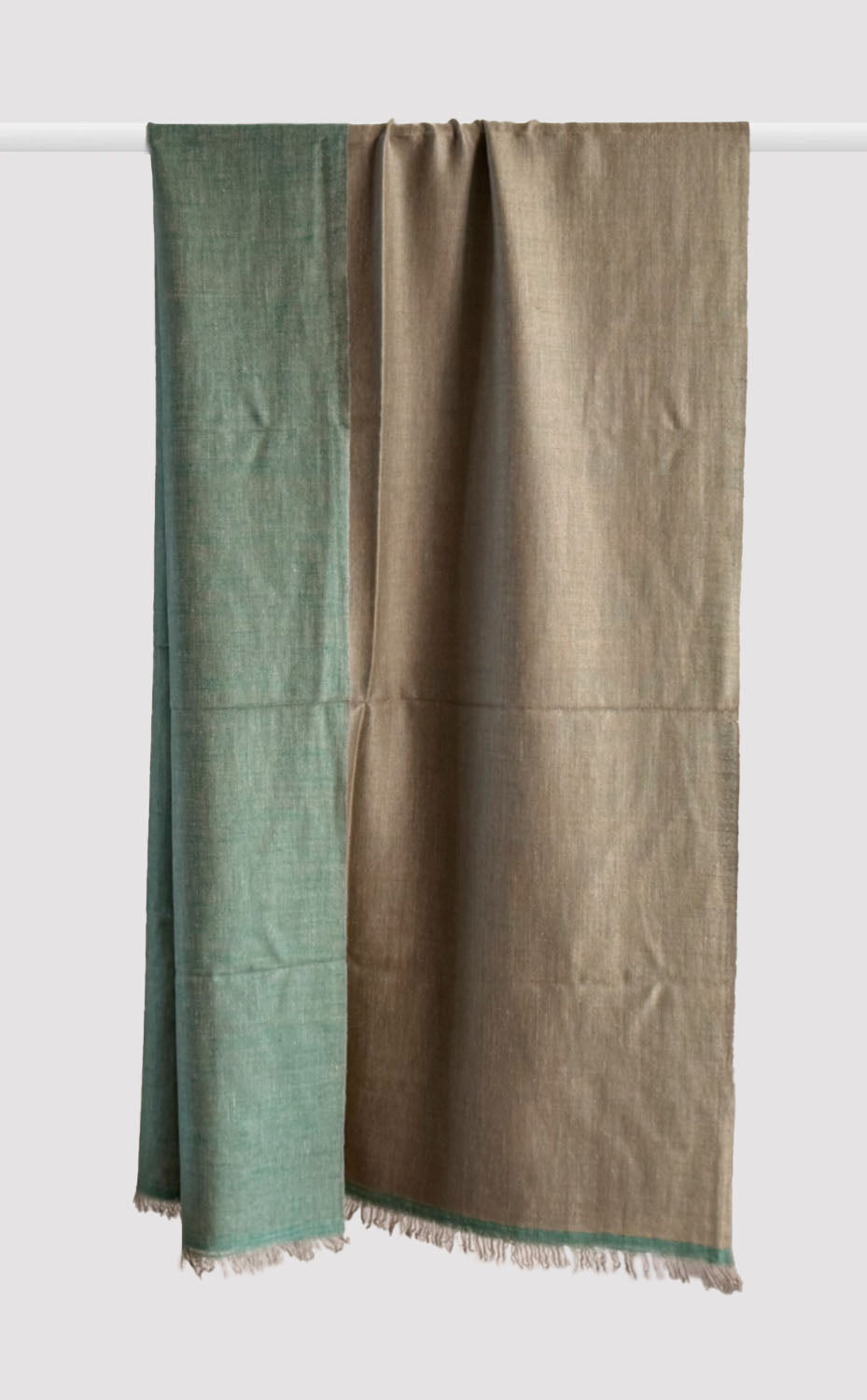 Cashmere Reversible Stole - Desert Sage