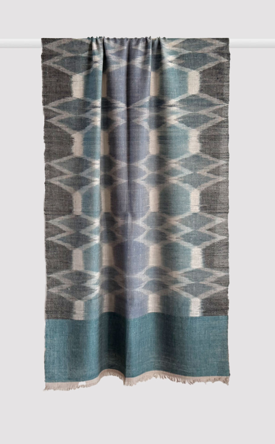 Pashmina Marine Mist Ikat Stole