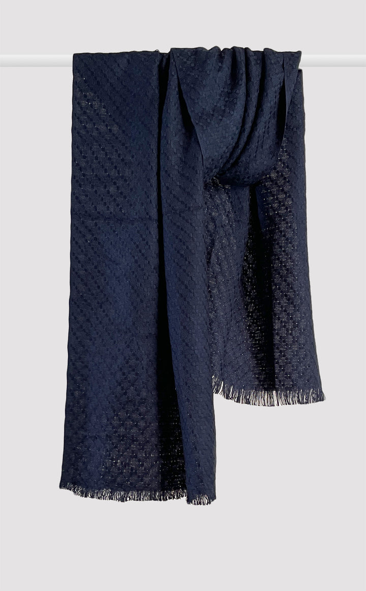 Navy Woven Muffler