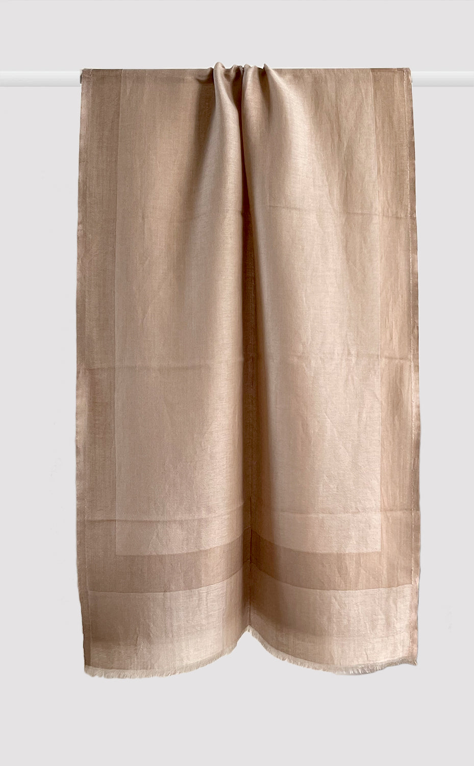 Beige Border Zari Stole