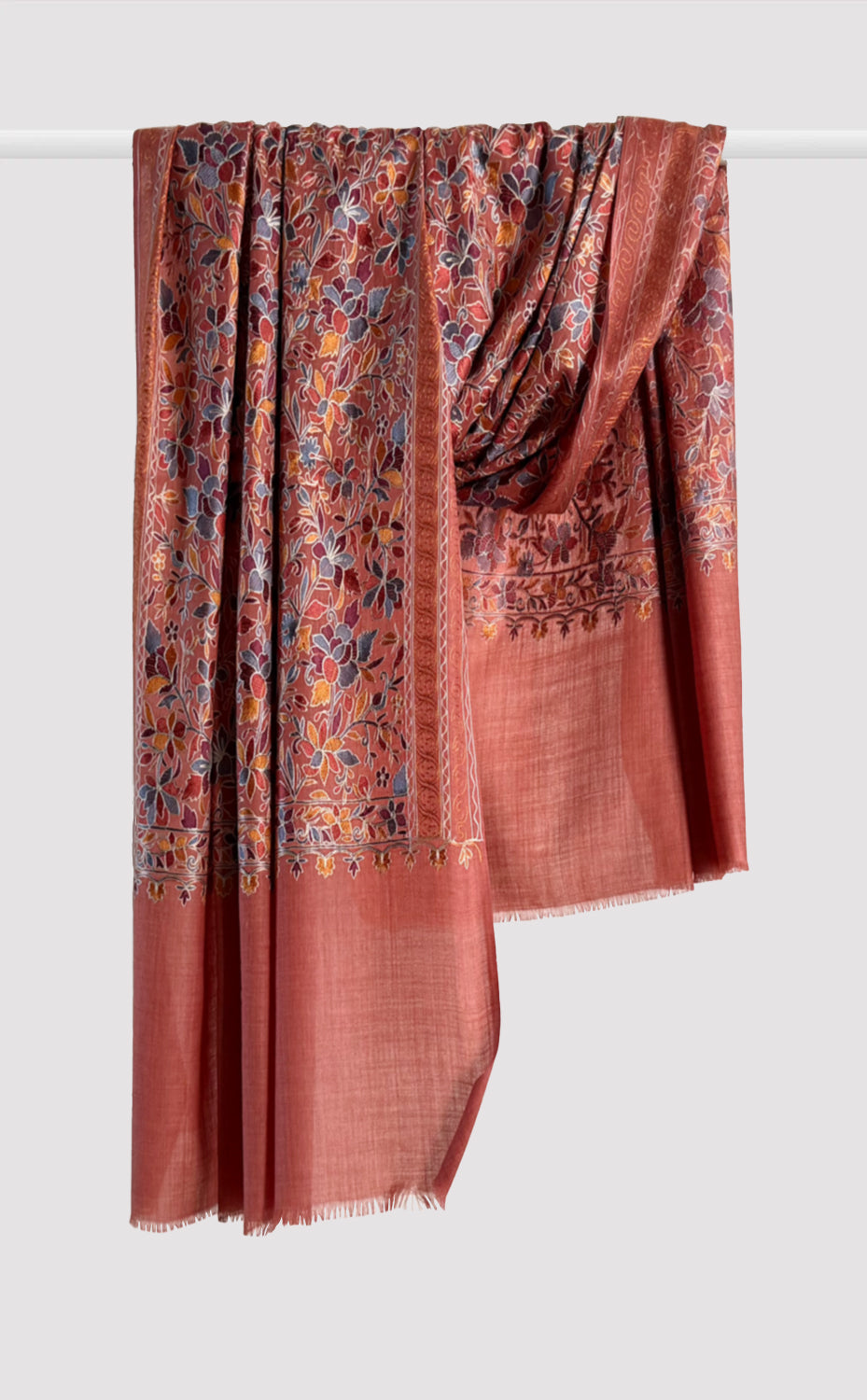 Amber Eden Aari Embroidery Shawl