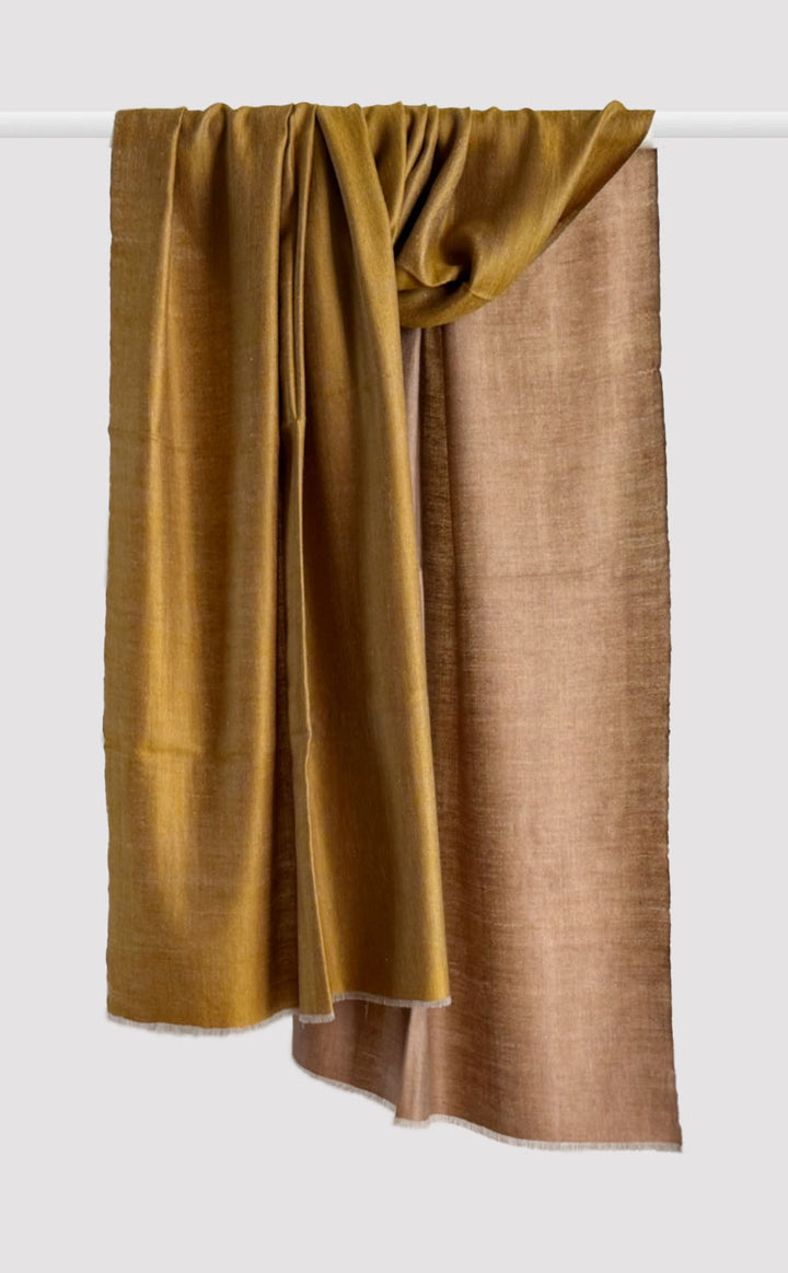 Cashmere Reversible Stole - Golden Hour