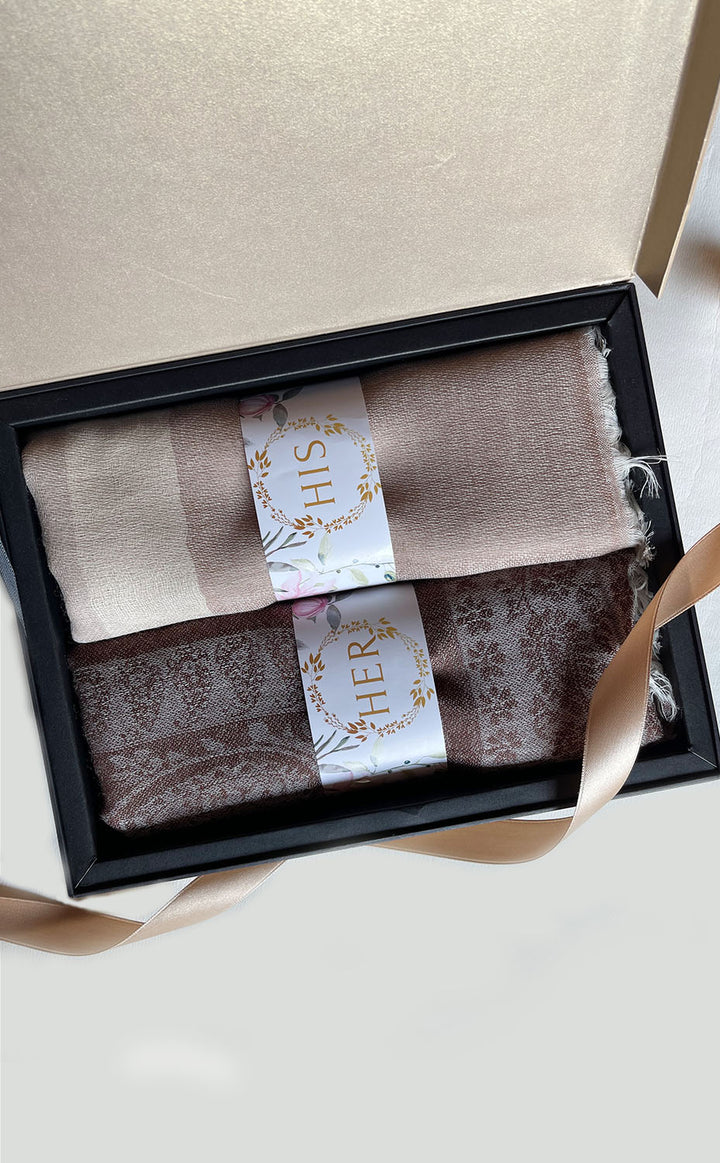Chiffon Chestnut His and Her Set