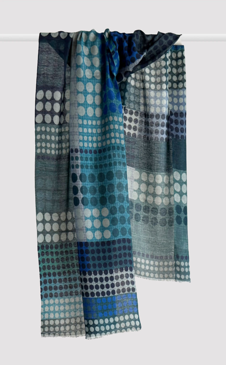 Cobalt Polka Stole