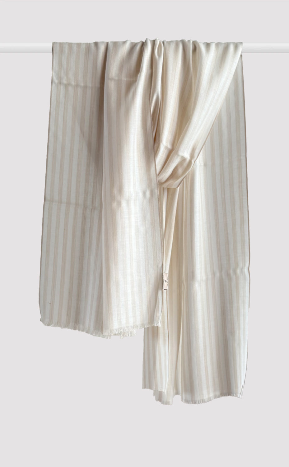 Vanilla Pinstripe Stole