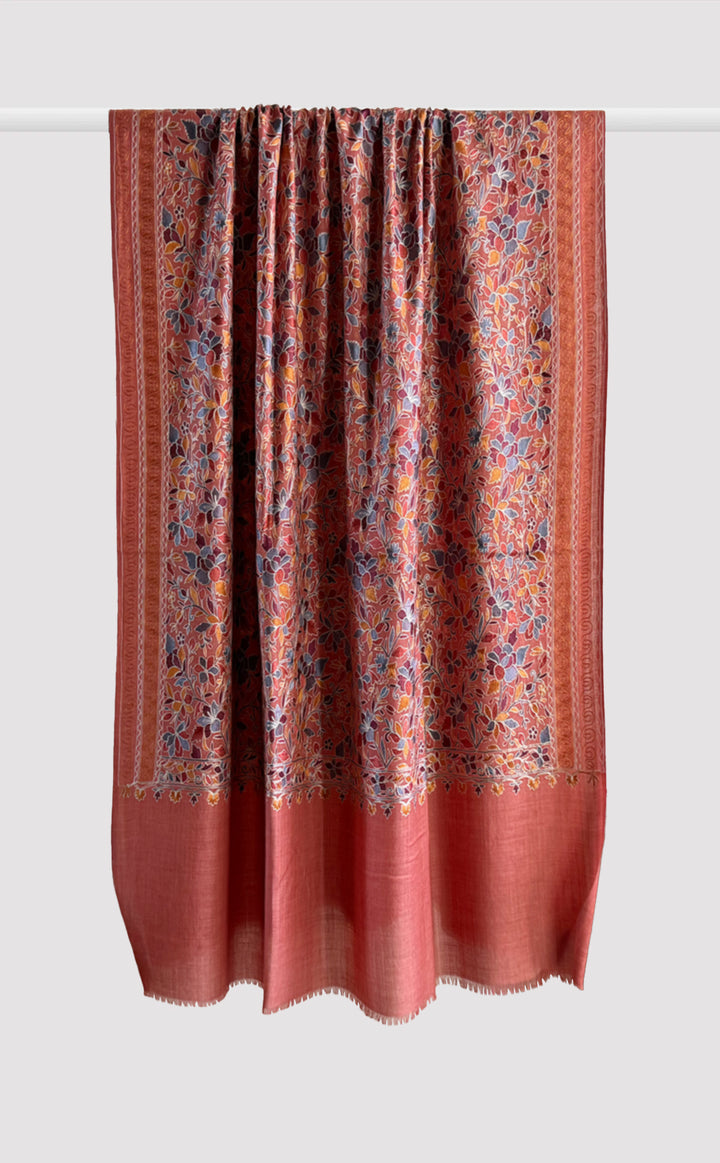Amber Eden Aari Embroidery Shawl