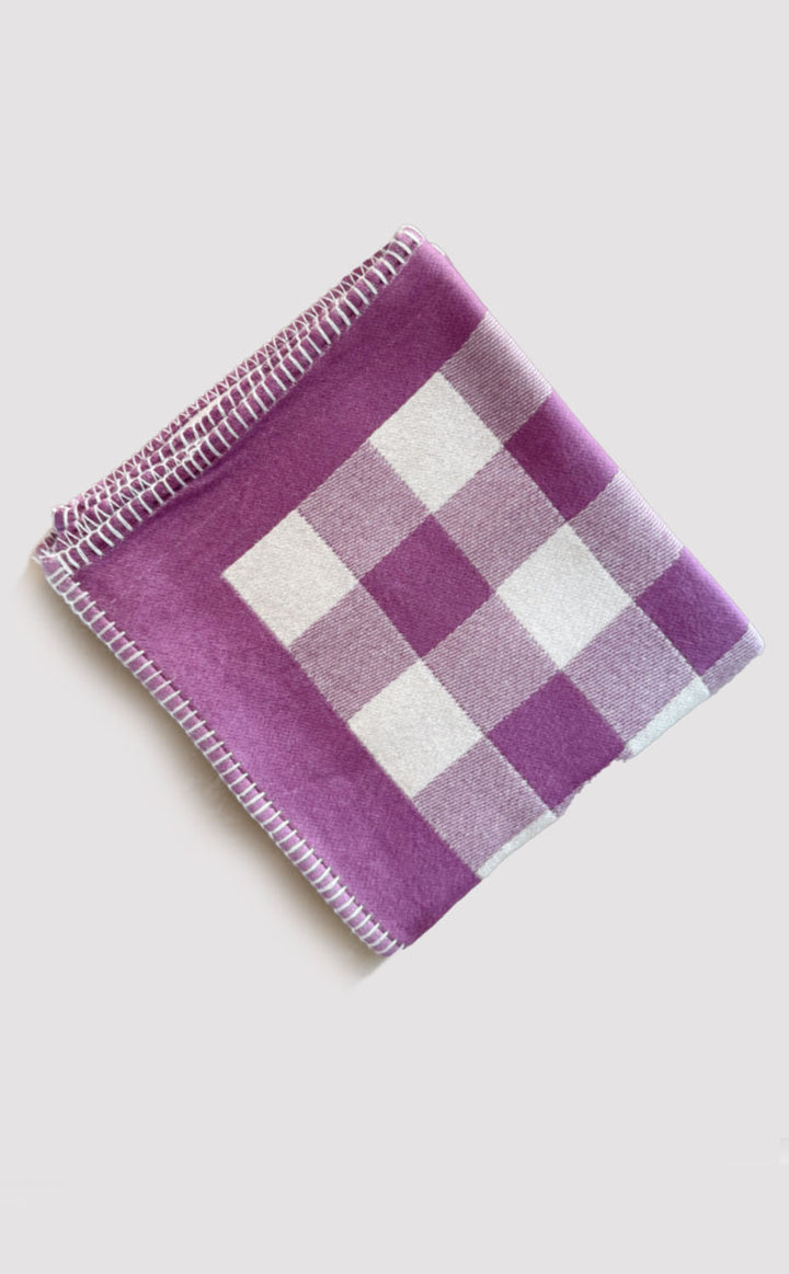 Berry Gingham Baby Blanket
