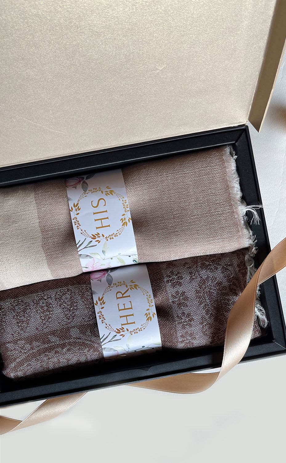 Chiffon Chestnut His and Her Set