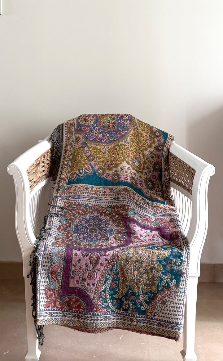 Multi Paisley Throw