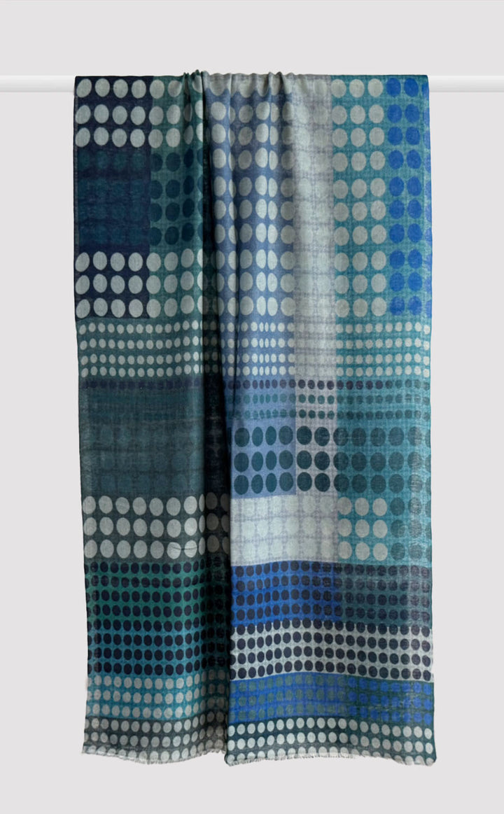 Cobalt Polka Stole