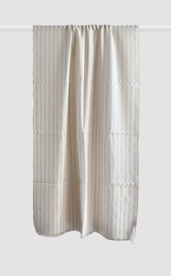 Vanilla Pinstripe Stole