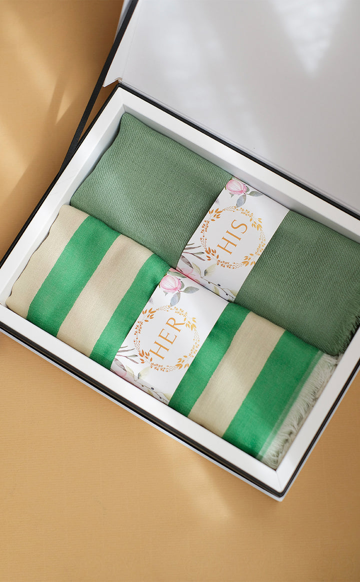 Sage Green His and Her Set