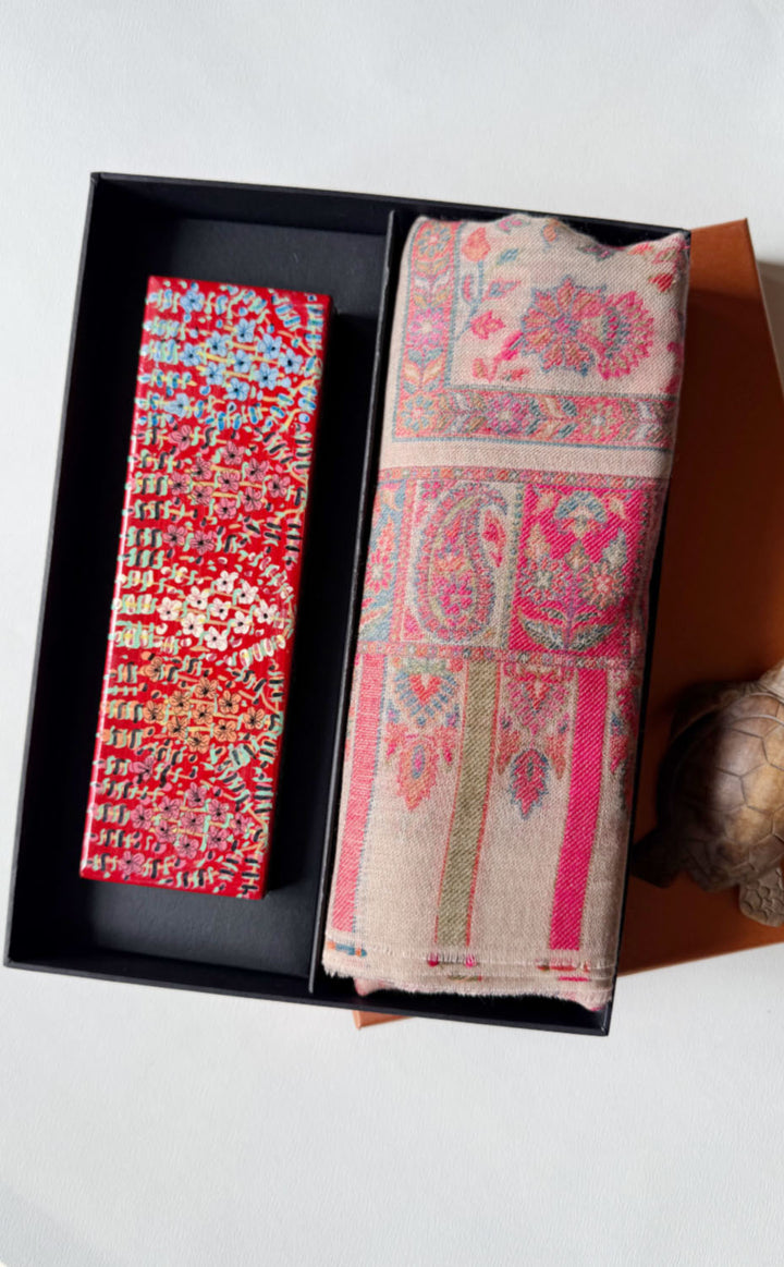 Floral Kani Kashmiri Gift Set