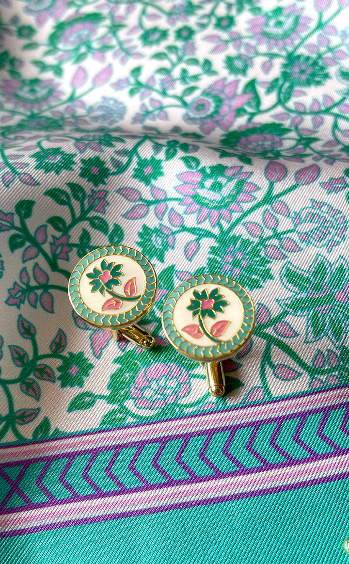 Emerald Bloom Cufflink