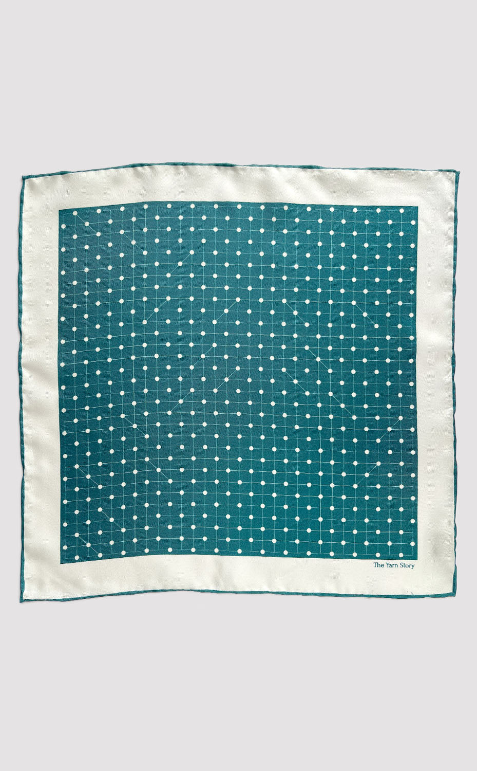 Teal Polka Pocket Square
