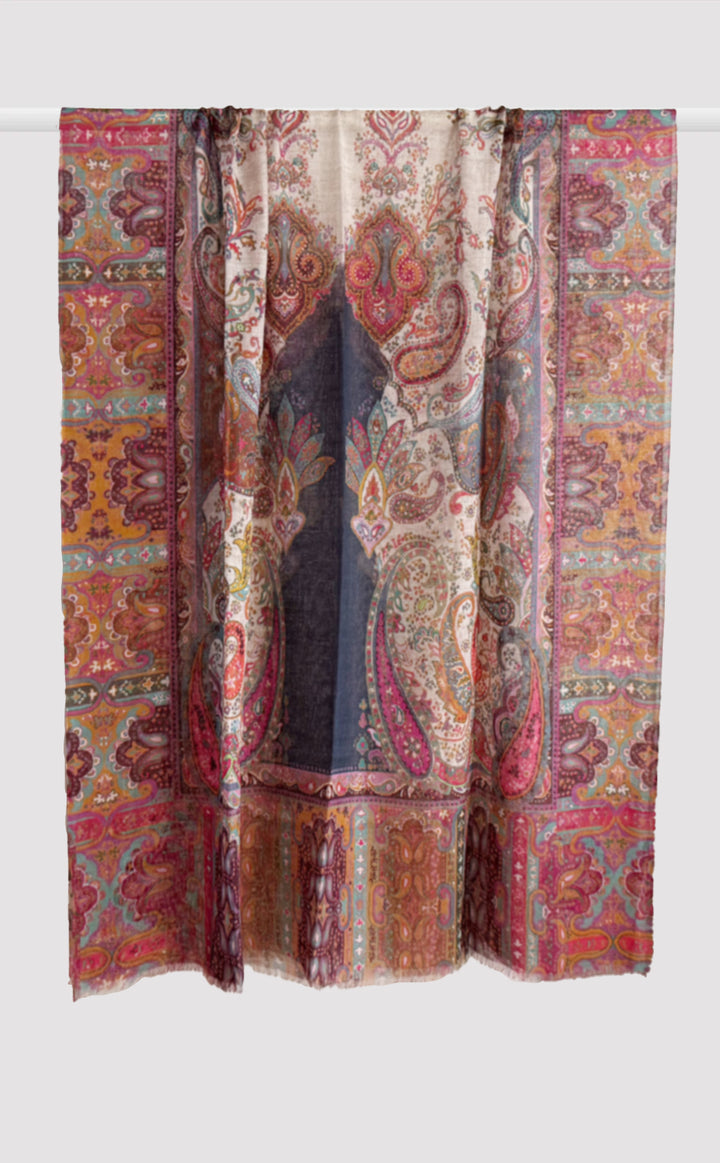 Nomads Bazar Wool Silk Shawl