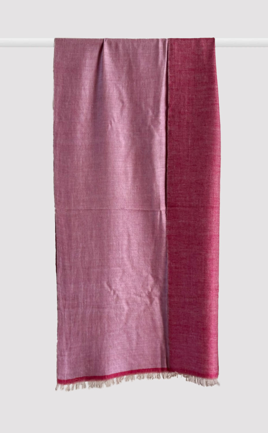 Cashmere Reversible Stole - Velvet Rose