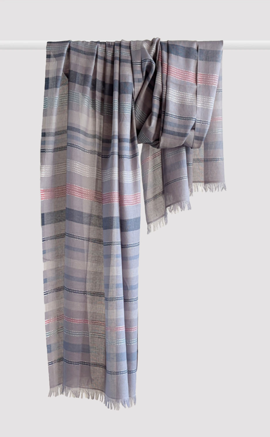 Shadow Cotton Zari Shawl