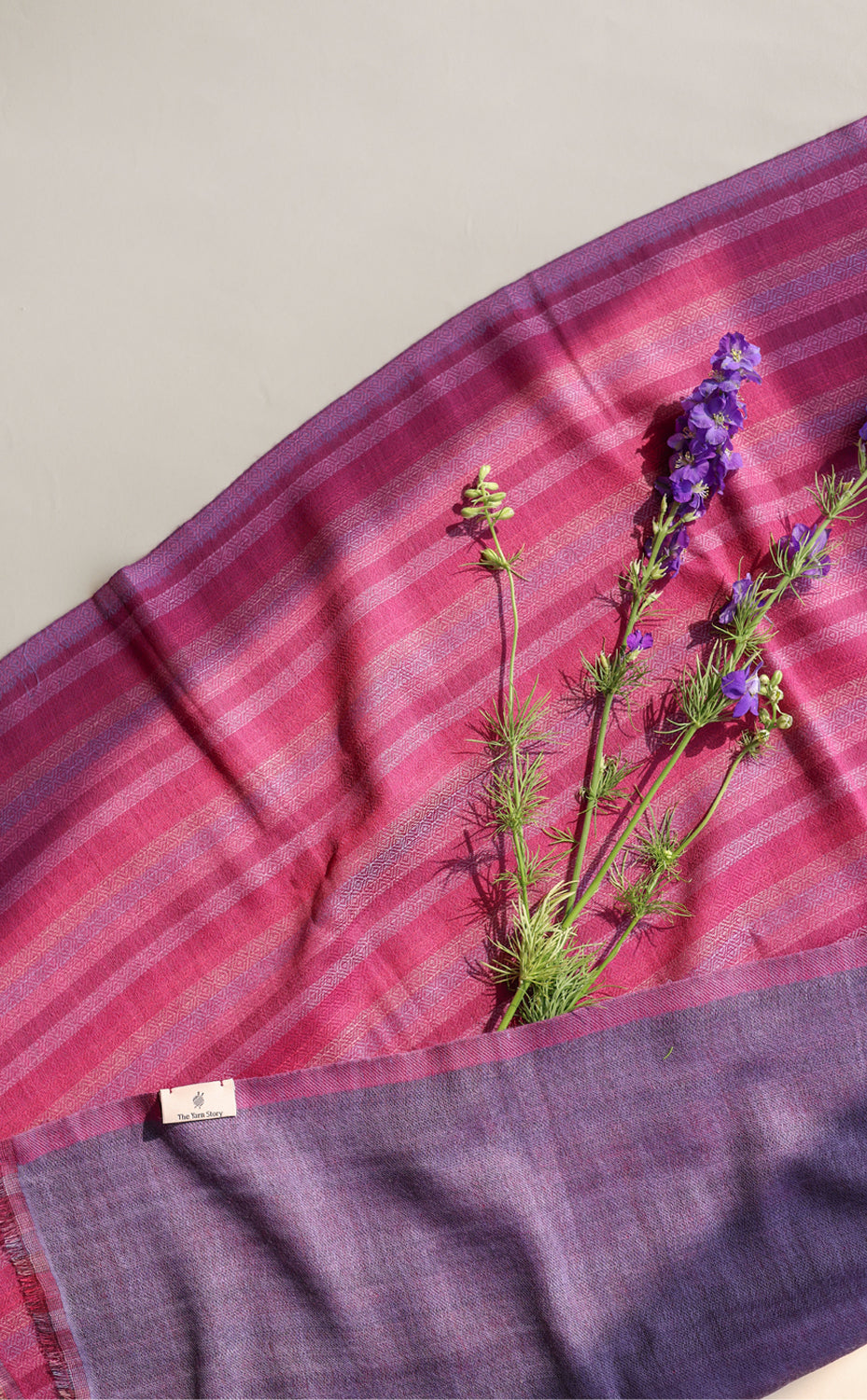 Mauve Reversible Stripes