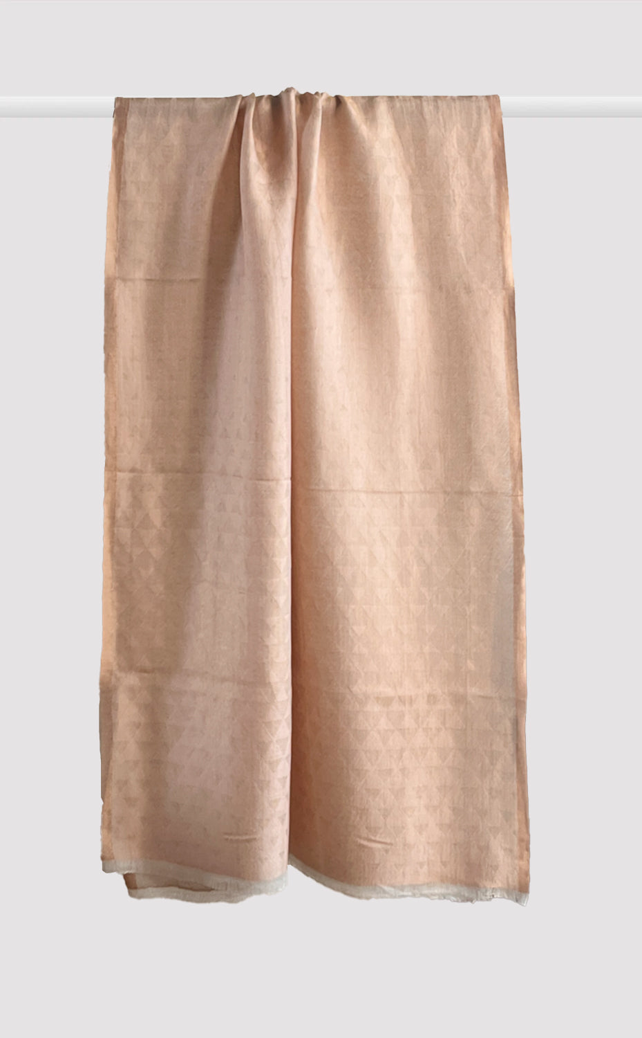 Peach Gold Triangle Zari Stole