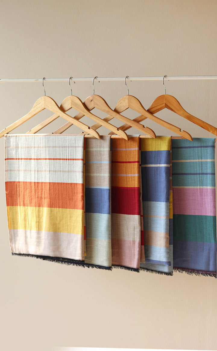 Spiced Honey Stripes Stole