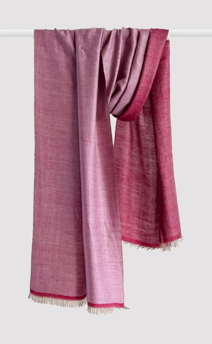 Cashmere Reversible Stole - Velvet Rose