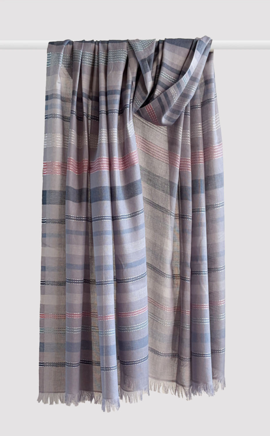 Shadow Cotton Zari Shawl