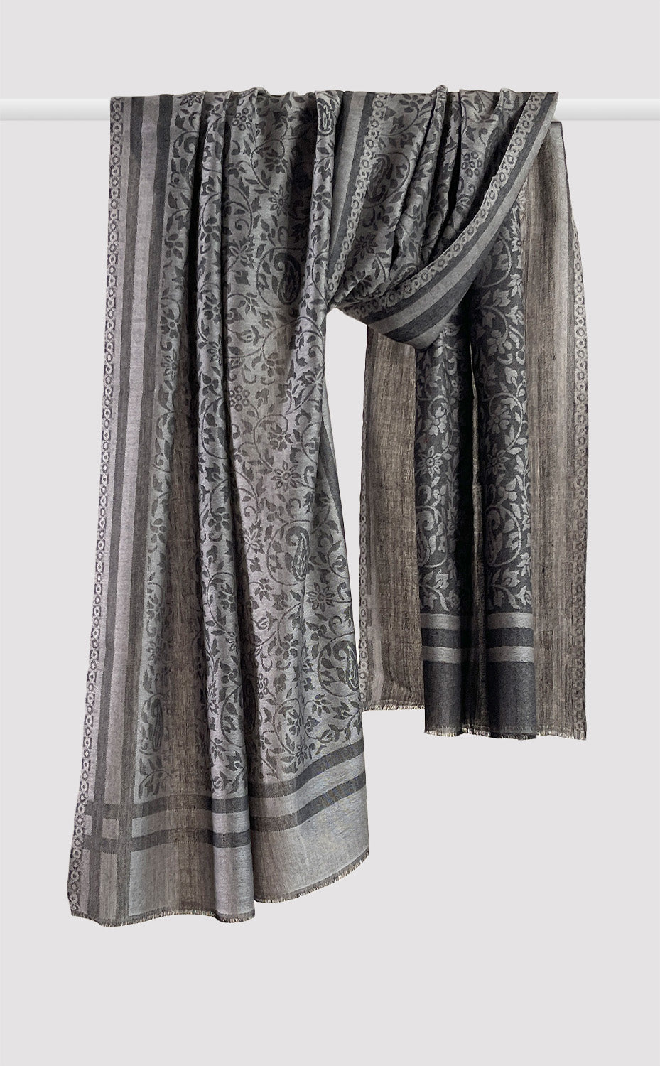 Grey Wool Jacquard