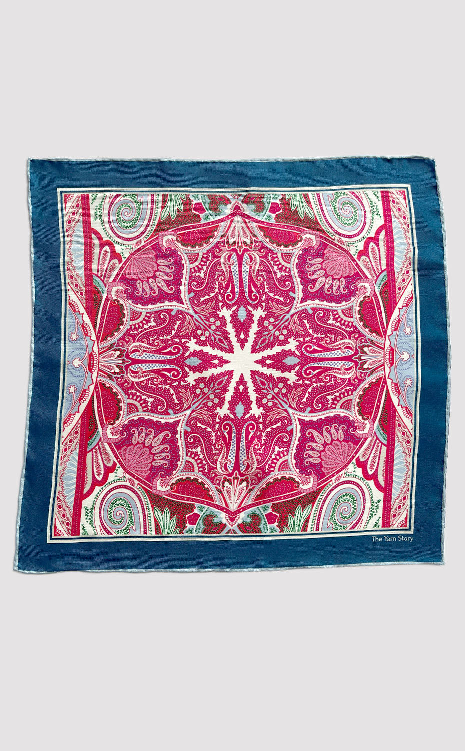 Regal Crimson Paisley Pocket Square