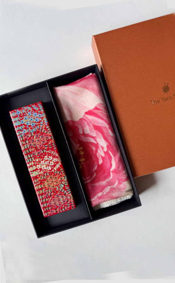 Cerise Kashmiri Gift Set