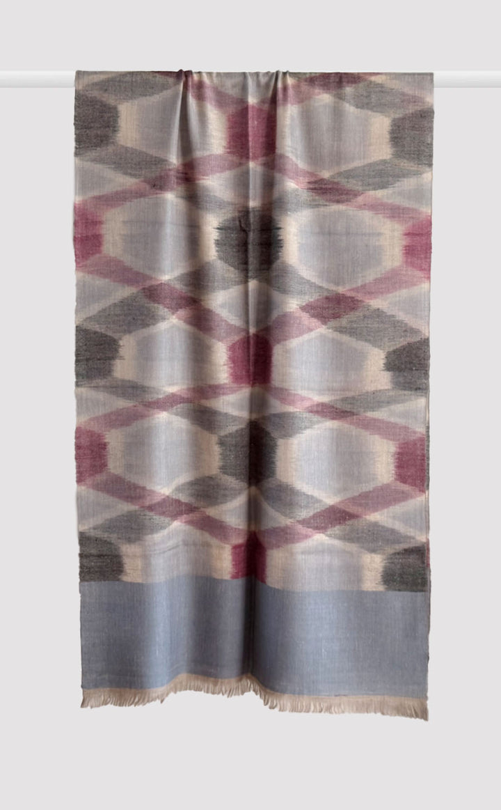 Pashmina Berry Ikat Stole