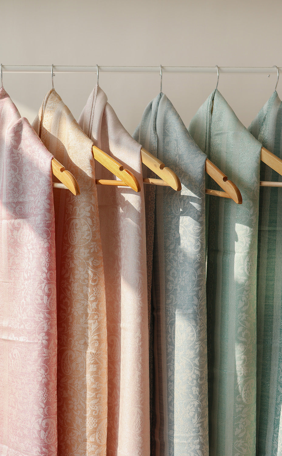 Apricot Zari Wool Jacquard