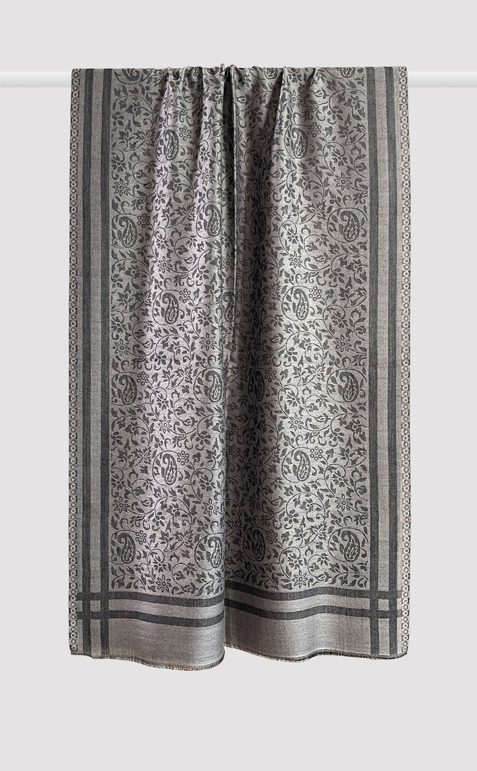 Grey Wool Jacquard