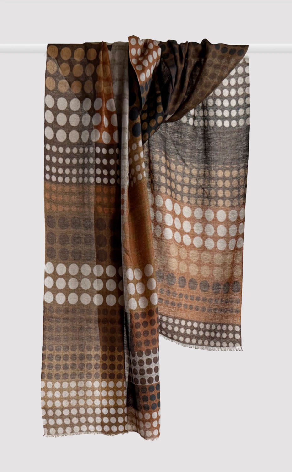 Taupe Polka Stole