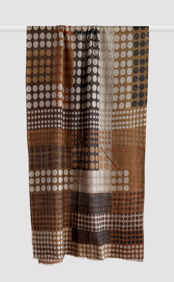 Taupe Polka Stole