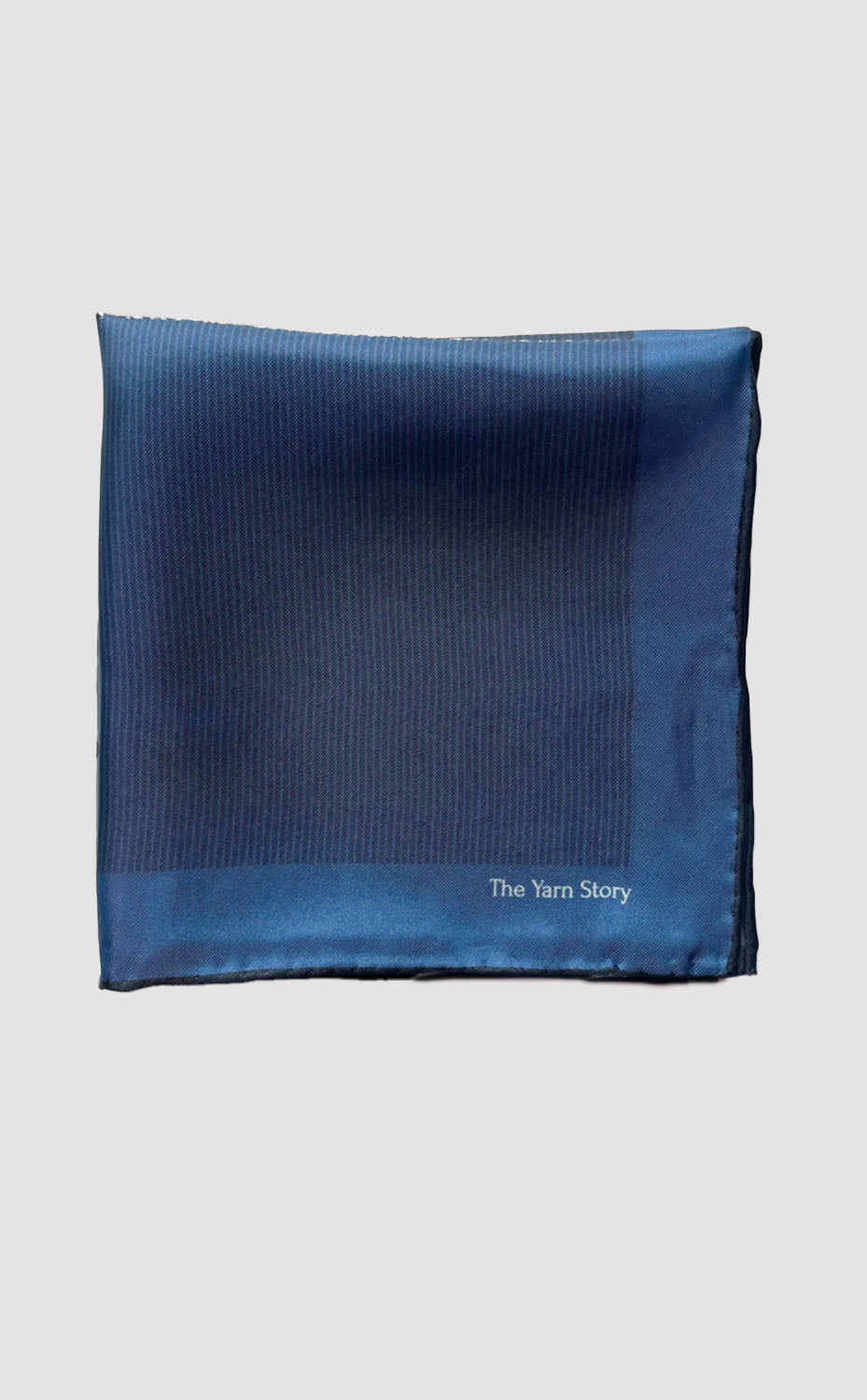 Azure Floral Stripe Pocket Square