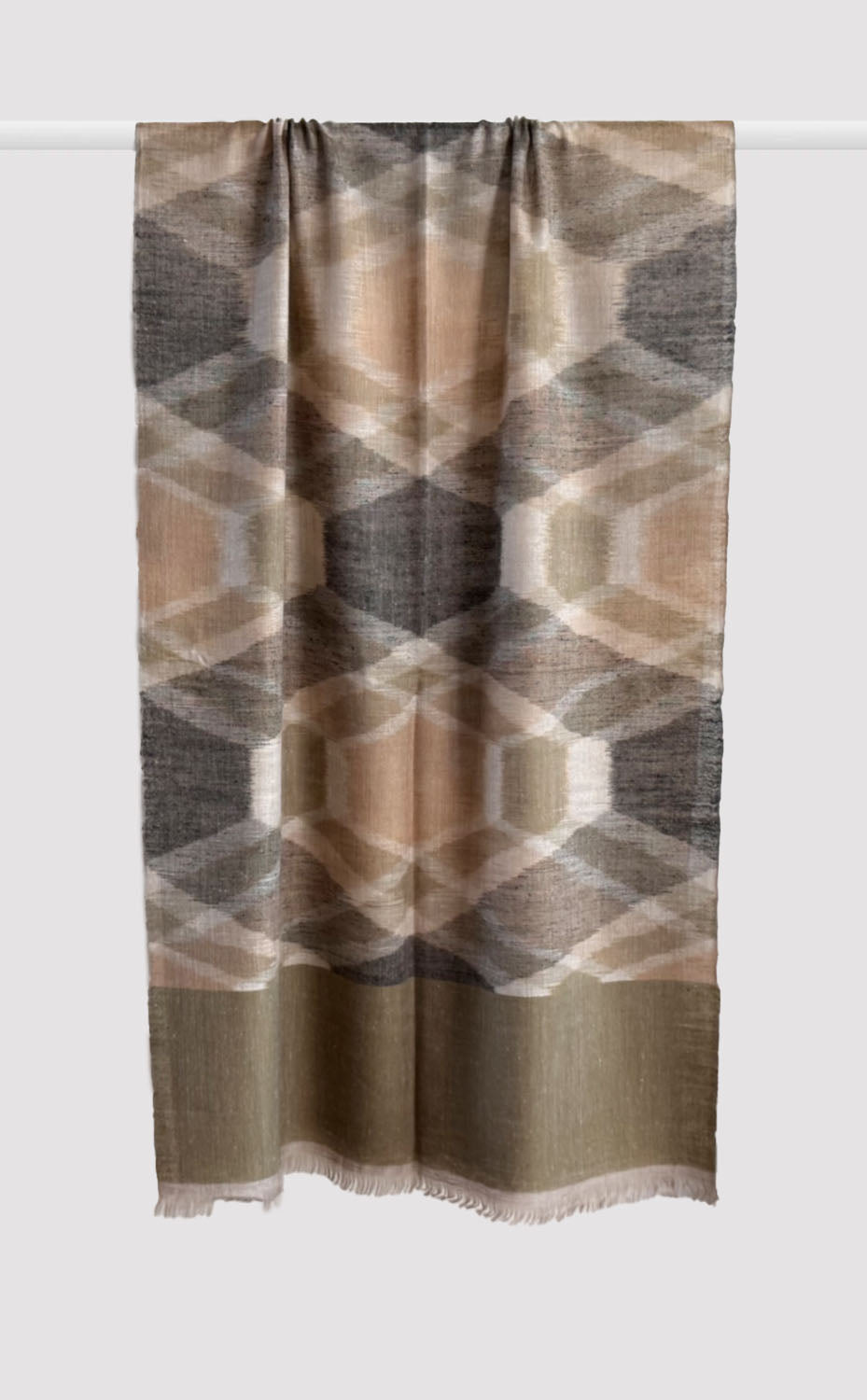 Pashmina Cedar Ikat Stole