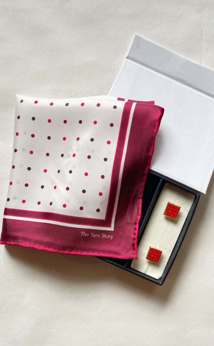 Crimson Polka Set for Him