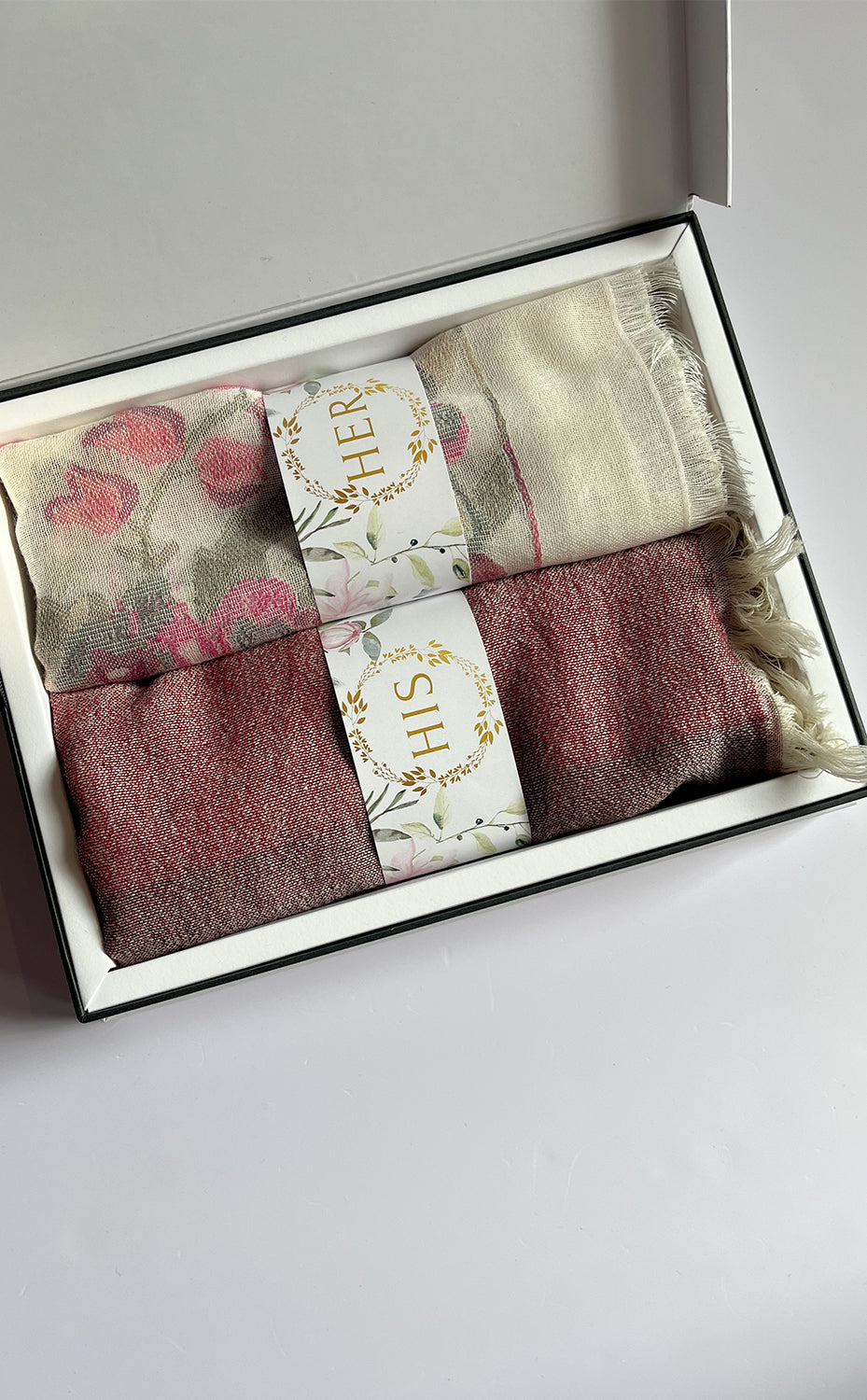 Autumn Blush Muffler His &amp; Her Set
