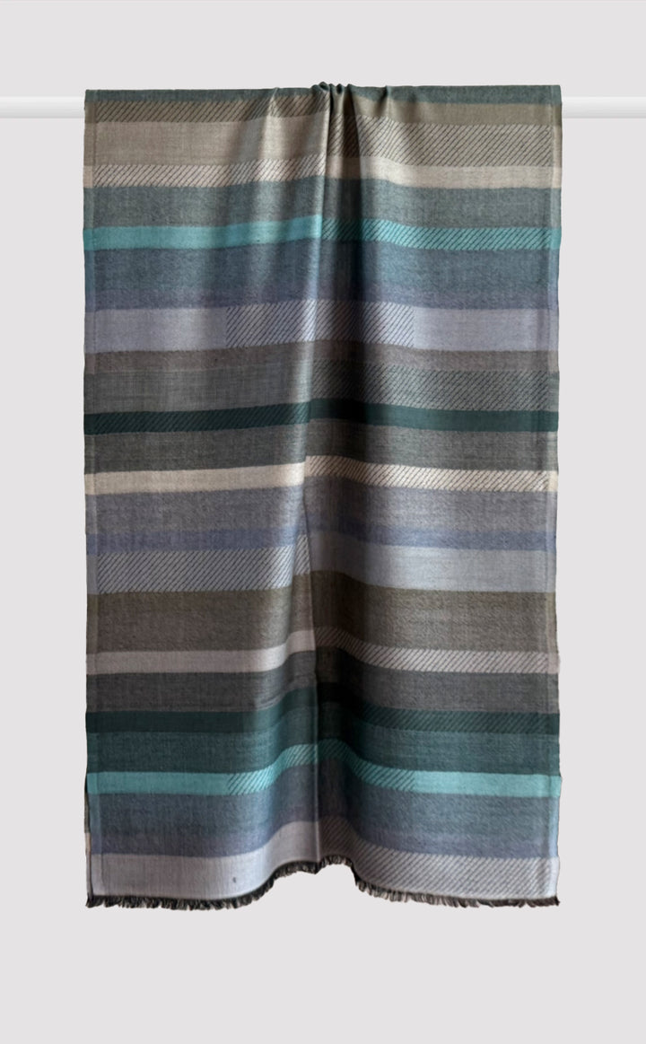 Horizon Stripes Merino Stole