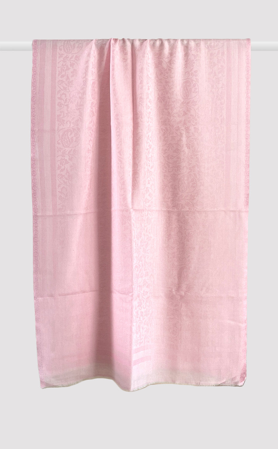 Blush Pink Wool Jacquard