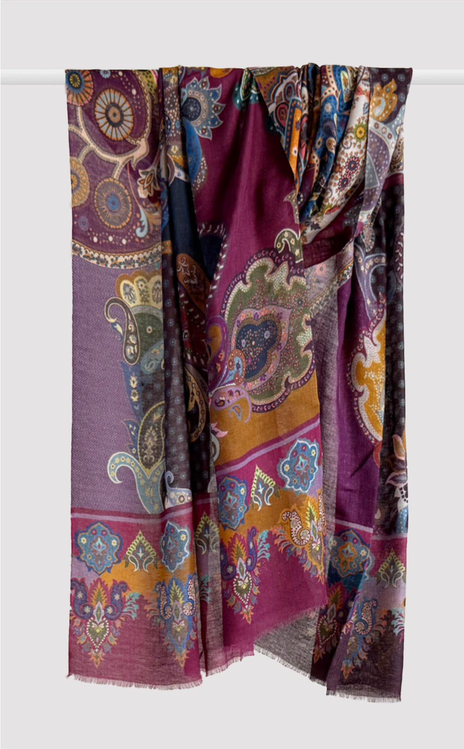 Orchid Paisley Stole