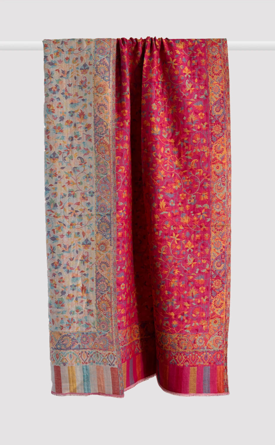 Angari Floral Reversible Kani Shawl