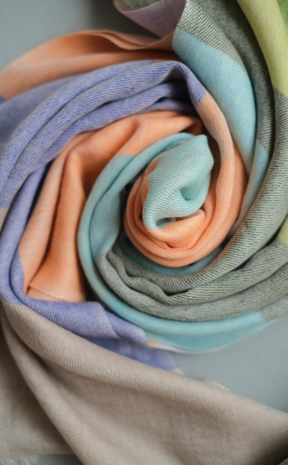 Pastel Blocked Stole