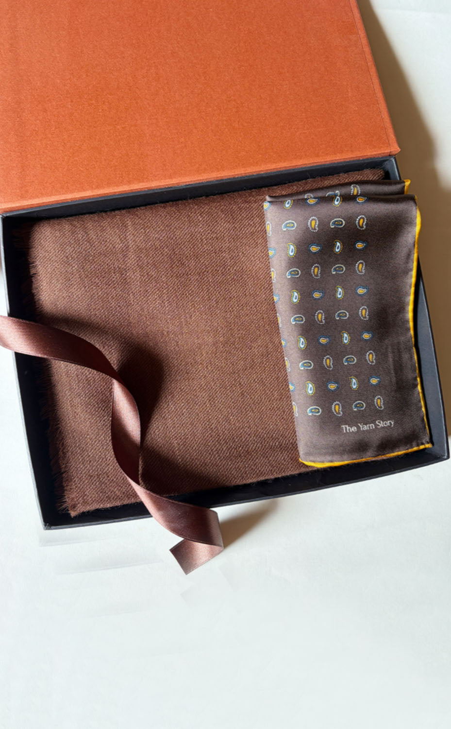 Walnut Paisley Set for Him