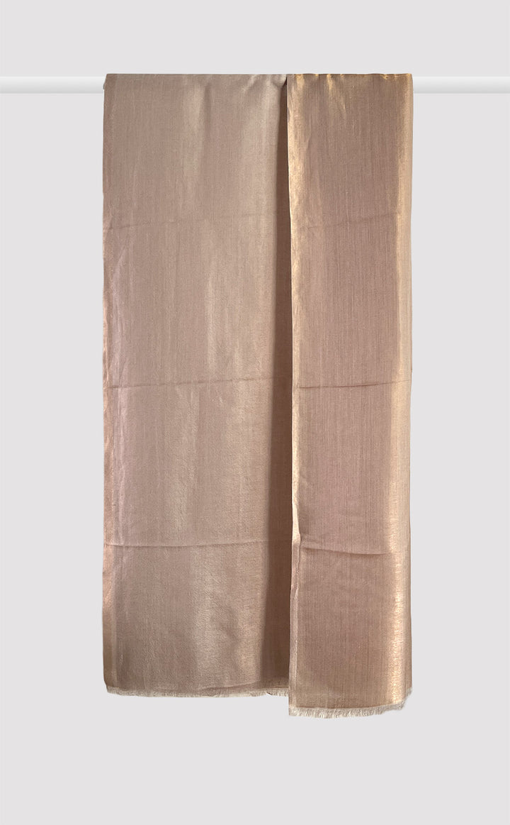 Zari Reversible Stole - Beige