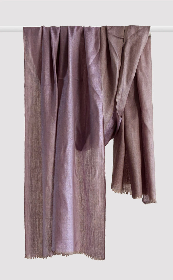 Wool Reversible Stole - Periwinkle
